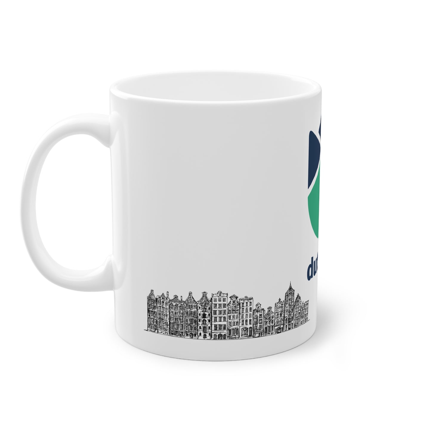 Dutchify Ceramic Coffee Mug with Iconic Dutch Houses (33cl)