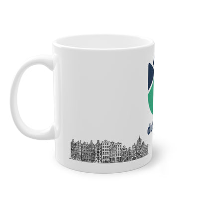 Dutchify Ceramic Coffee Mug with Iconic Dutch Houses (33cl)